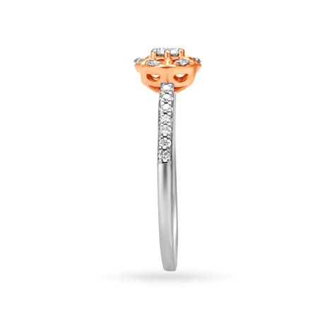 Fancy Mini Solitaire Finger Ring