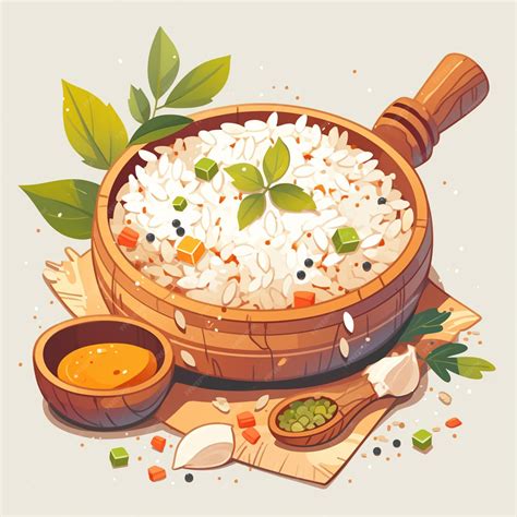 Premium Vector | Bangalore Bisi Bele Bath and Spicy Rice Dish