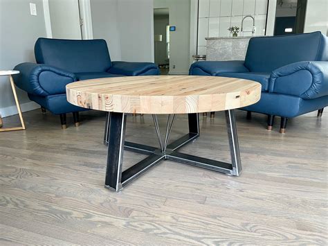 Dark Wood Round Coffee Tables