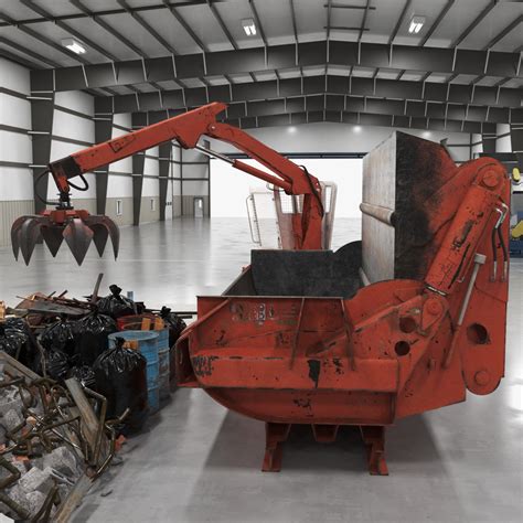 3D Metal Baler Portable Old Rigged | 3D Molier International
