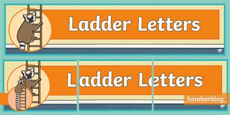 The Ladder Letter Family Display Banner