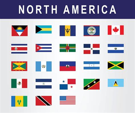 Country Flags Of North America