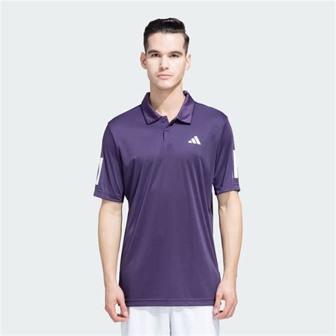 adidas Club 3 Stripes Polo Shirt - Purple | adidas India