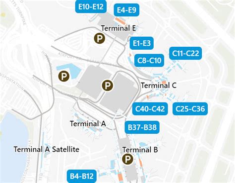 Logan Airport Printable Map