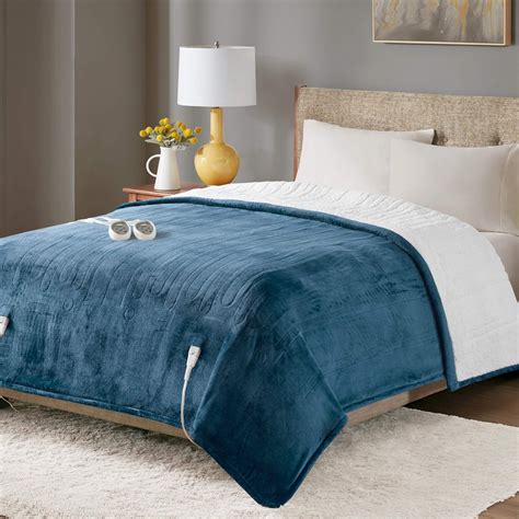 Amazon.com: Sherpa Soft Dual Control Electric Blanket King Size ...