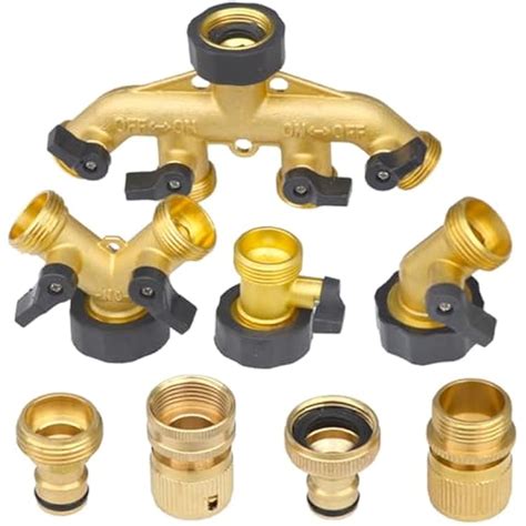 CHYLMAPHEN Garden Hose Splitter Heavy Duty Connector Brass Hose India ...