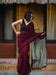 Soft Cotton Maroon Saree With Tassels|Beet And Turnip|Suta