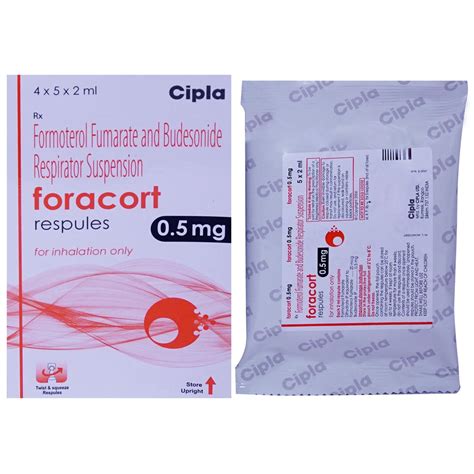 Foracort 0.5 mg Respules 5 x 2 ml Price, Uses, Side Effects ...