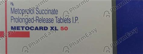 Metocard 50 MG Tablet (10): Uses, Side Effects, Price & Dosage | PharmEasy