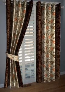 Homesense 274 cm (9 ft) Polyester Semi Transparent Long Door Curtain ...