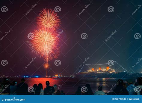 Some People are Watching 4th of July Fireworks Show in the Sky Over the ...