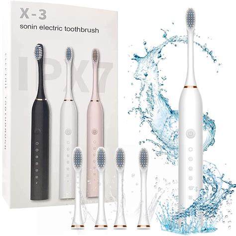 Necomi Sonic Electric Toothbrushes, USB Rechargeable Ultrasonic Tooth ...