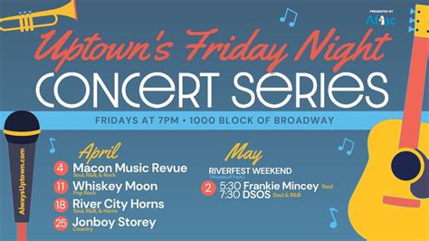 Uptowns Friday Night Concert Series, 1000 Broadway, Columbus, GA 31901 ...