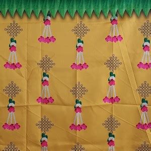 Maxmi4U Designer Pooja Backdrops For Decorations Altar Cloth Price in ...
