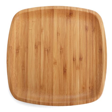 Belari Square Bamboo Reusable Plates - Dinnerware - Eco Friendly Plates ...