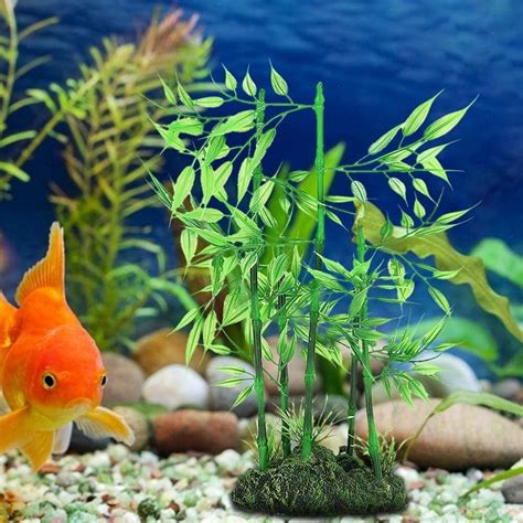 Pssopp Aquarium Bamboo Plant, Fish Artificial Bamboo Plant India | Ubuy