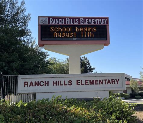Ranch Hills Marquee - Promise of Excellence - Ranch Hills Elementary School