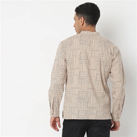 Regular Fit Printed Short Kurta