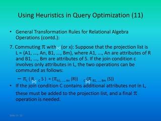 Image result for Using Heuristics in Query Optimization
