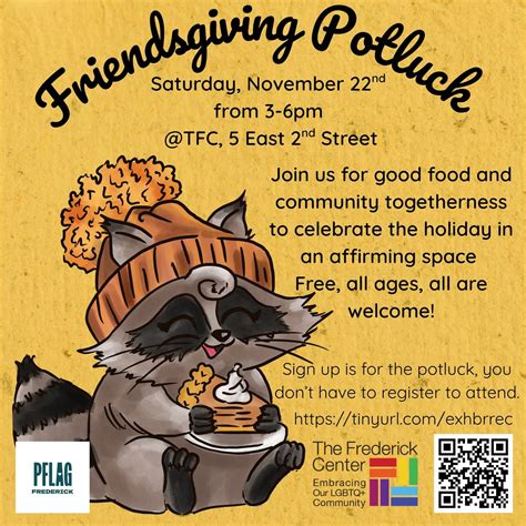 Friendsgiving Potluck with PFLAG!, 5 East 2nd Street, Frederick, MD ...