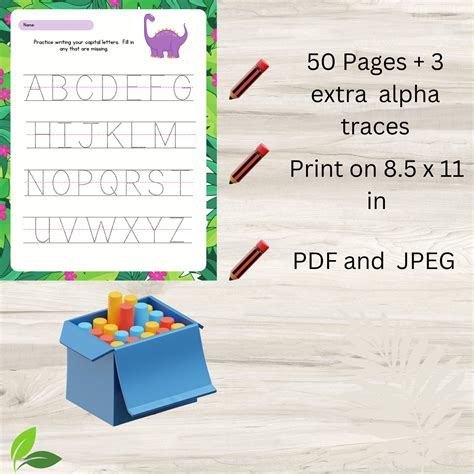 50 Printable Uppercase and Lowercase Alphabet Tracing Worksheets ...