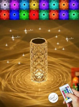 Buy Radha Swami Studio Crystal Lamp, 16 Color Changing Rose Diamond ...