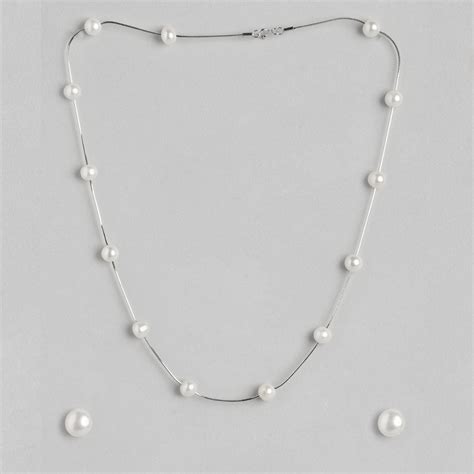Freshwater Pearl 925 Silver Jewellery Set - Valentine's Gift – Zavya