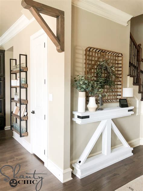 Image result for DIY Build a Rustic Narrow Console Table