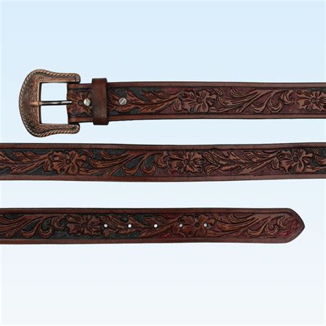 Carved Leather Belt | Hemener.com