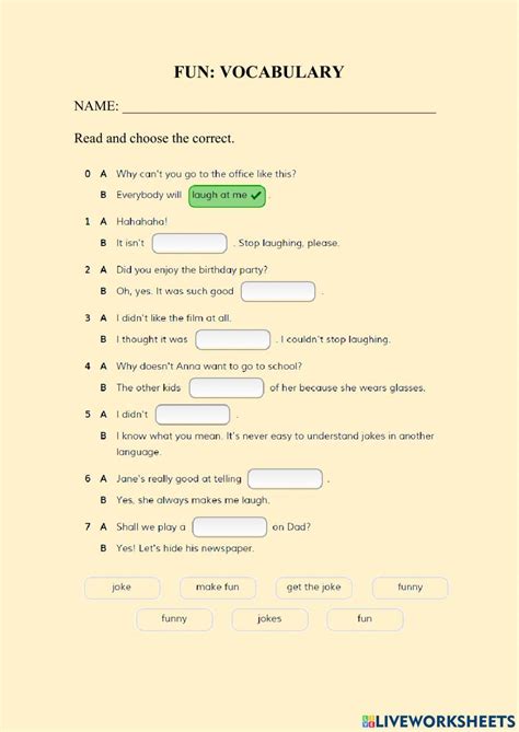 Image result for Language Fun Worksheets