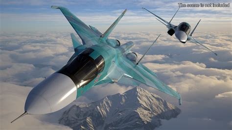 Sukhoi SU-34 Fighter Jet 3D Model - TurboSquid 2382850