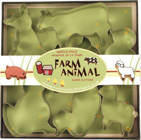 Amazon.com: R&M International 5220 Farm Animal Cookie Cutters, Rooster ...