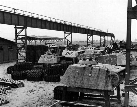 Tank Treads And Panther Tank Turrets 1945 | World War Photos