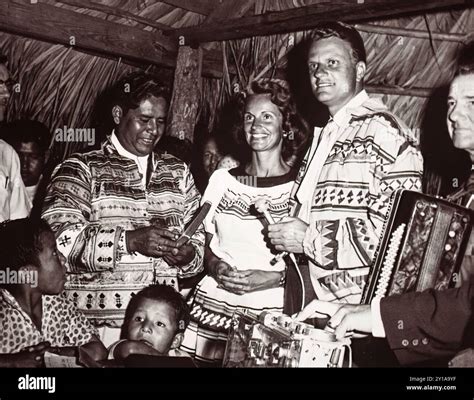 Florida Seminole Indian Chief and pastor Billy Osceola with American evangelist Billy Graham and ...