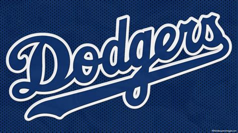 Los Angeles Dodgers Logo on Blue Background