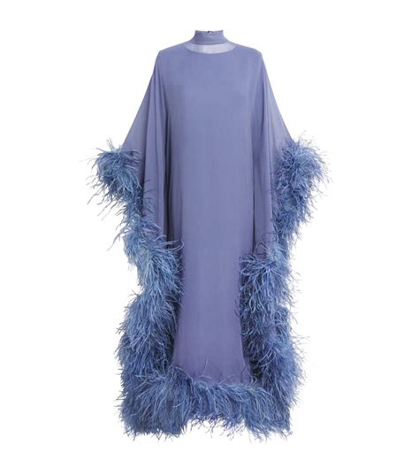 Taller Marmo Blue Silk Casta Diva Royale Kaftan Maxi Dress | Harrods UK