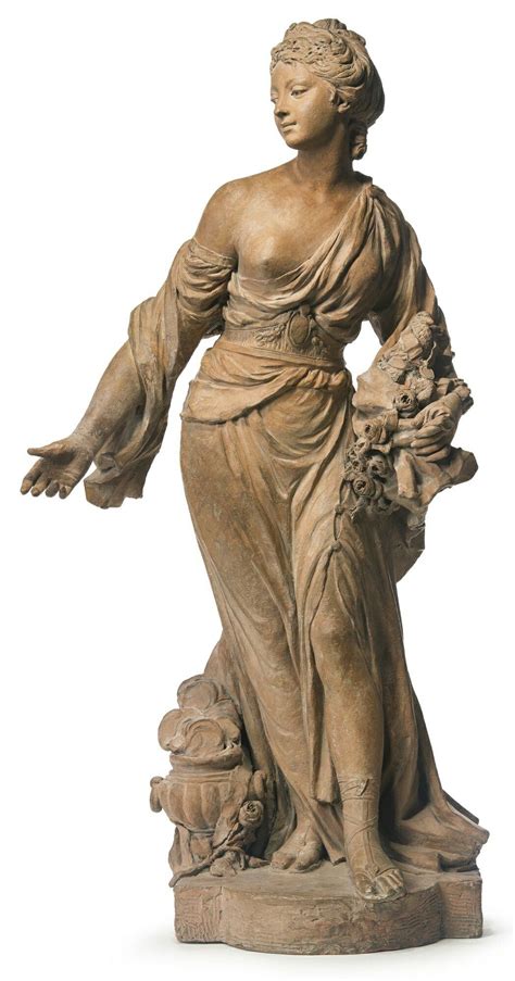 French School, 19th Century A terracotta figure of Venus, goddess of ...