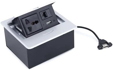 BOXNUBE Hydraulic Pop UP Box Cable Cubby Square Extension Board with 1 ...