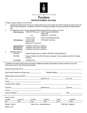 Change of Address Form - Blank Fillable Template | Fill Out, Print ...