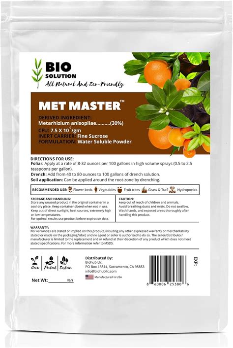 Buy MET MAER Metarhizium anisopliae - 1.0 lb at Ubuy India