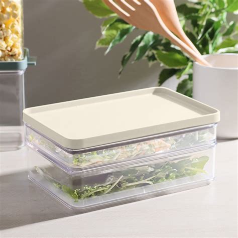 Mepal Omnia Breakfast Fridge Boxes, Set of 2 - Nordic White