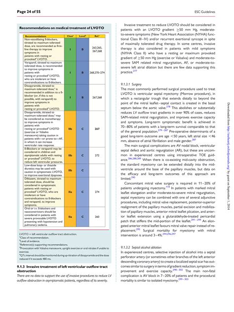 Eur heart j 2014 esc guidelines on diagnosis and management of hypertrophic cardiomyopathy | PDF