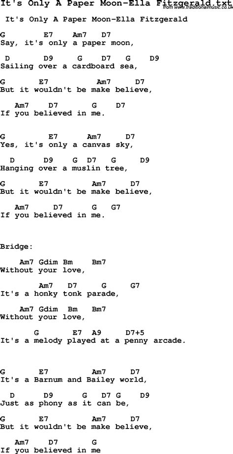 Ella Fitzgerald Paper Moon With Lyrics 19351945