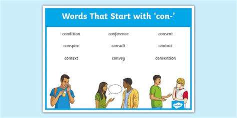 Words That Start With Con- Word Mat (Teacher-Made) - Twinkl
