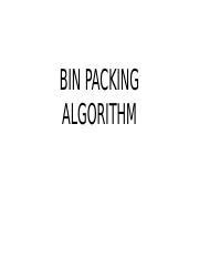 Bin Packing Problem Algorithm 的图像结果