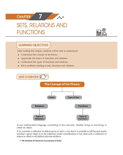 Sets - Full text - SETS, RELATIONS AND FUNCTIONS CHAPTER 7 In our ...