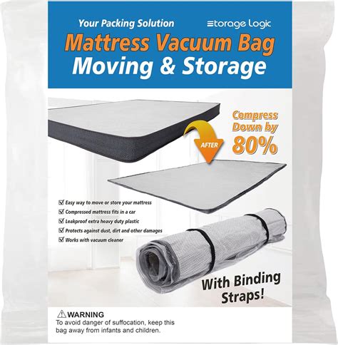 Queen/Full/Full-XL Foam Mattress Vacuum Bag for Moving, Vacuum Seal ...