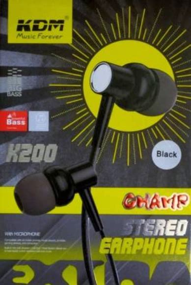 KDM K200 Wired In the Ear With mic