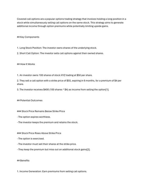 Image result for Covered Call Options Explained