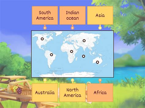 World Map Simple Labelled 的图像结果